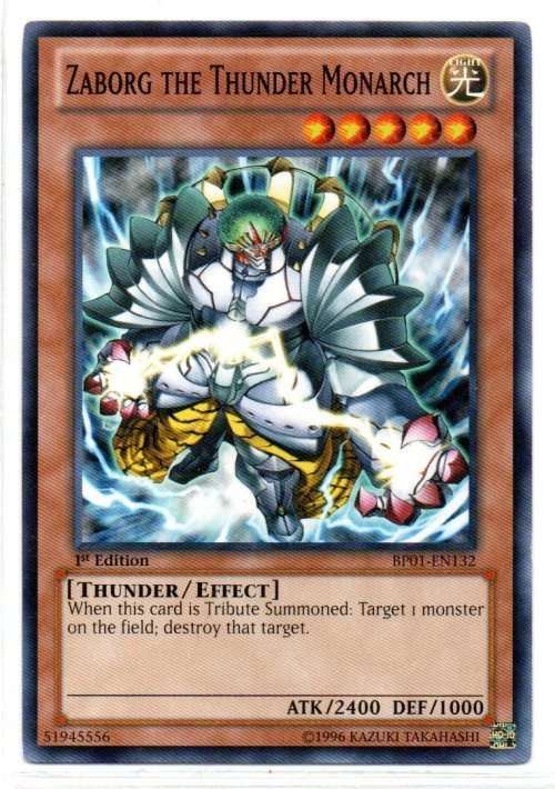 Yu-Gi-Oh! - Zaborg the Thunder Monarch - 1st Ed/Common - Battle Pack: Epic Dawn (BP01-EN132)