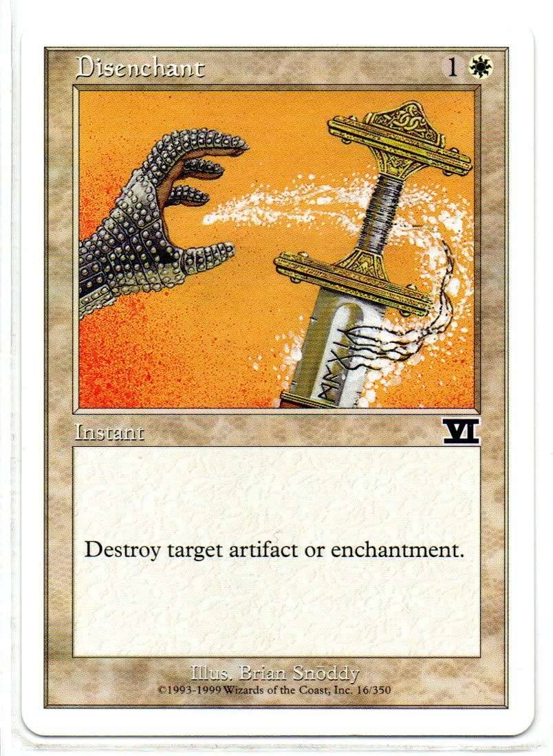 Magic The Gathering 1999 - Disenchant - Classic Sixth Edition