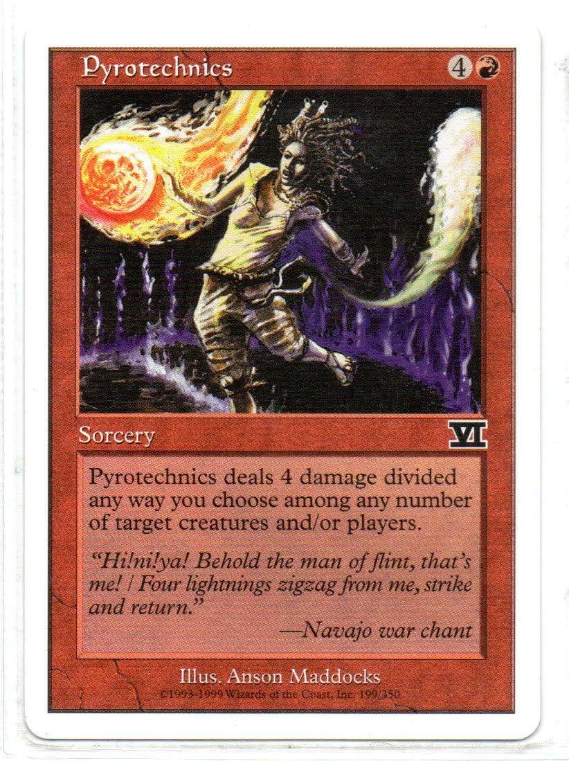 Magic The Gathering 1999 - Pyrotechnics - Classic Sixth Edition