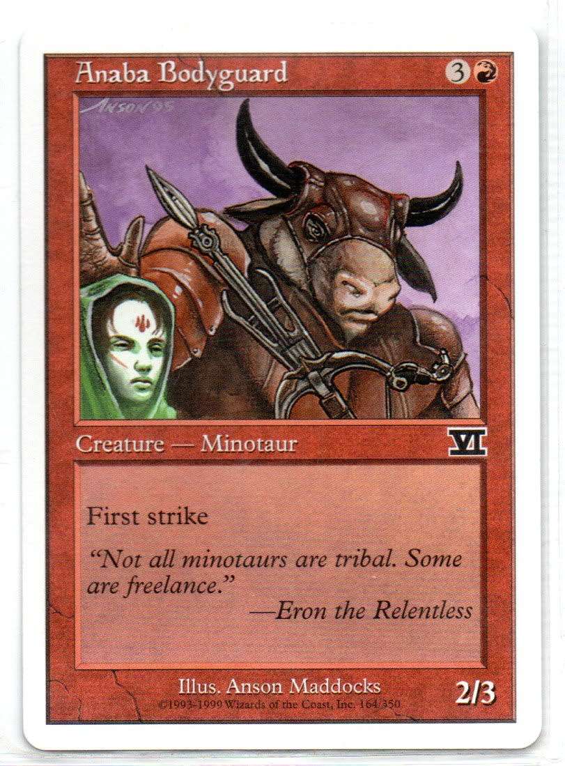 Magic The Gathering 1999 - Anaba Bodyguard - Classic Sixth Edition