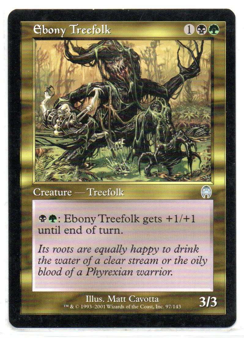 Magic The Gathering 2001 - Ebony Treefolk - Apocalypse (Uncommon)