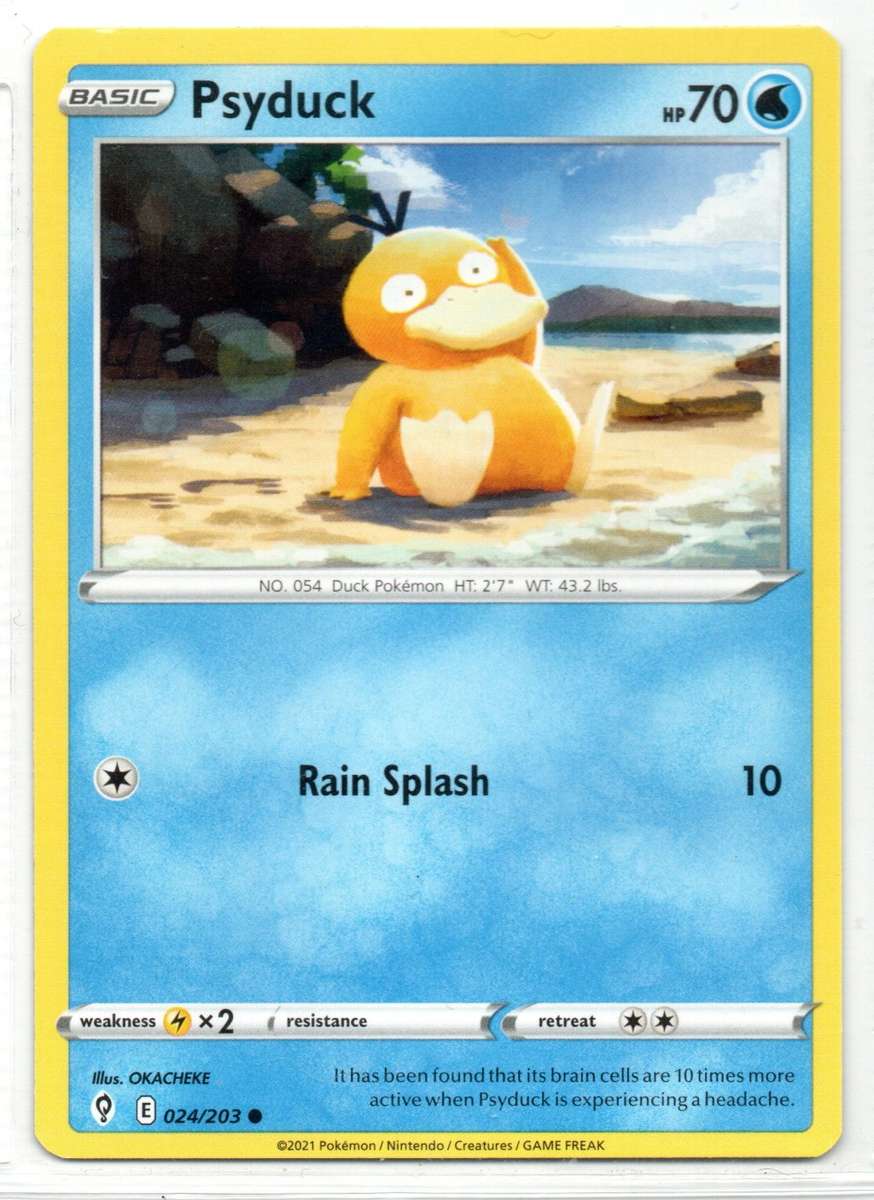 2021 Pokemon/Nintendo/Creatures/GAMEFREAK - Evolving Skies - Psyduck 24/203 Common