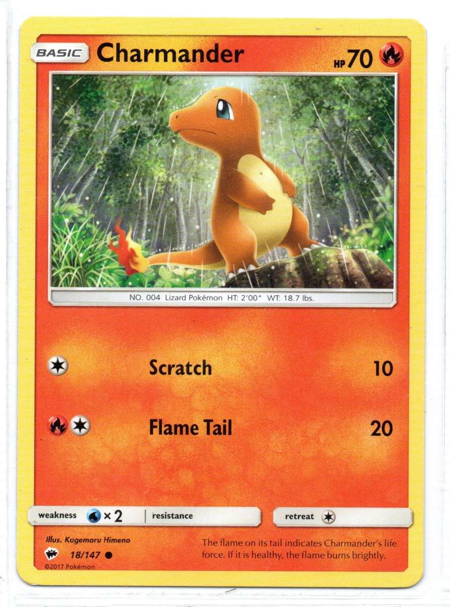 2017 Pokemon - Burning Shadows - Charmander 18/147 Common