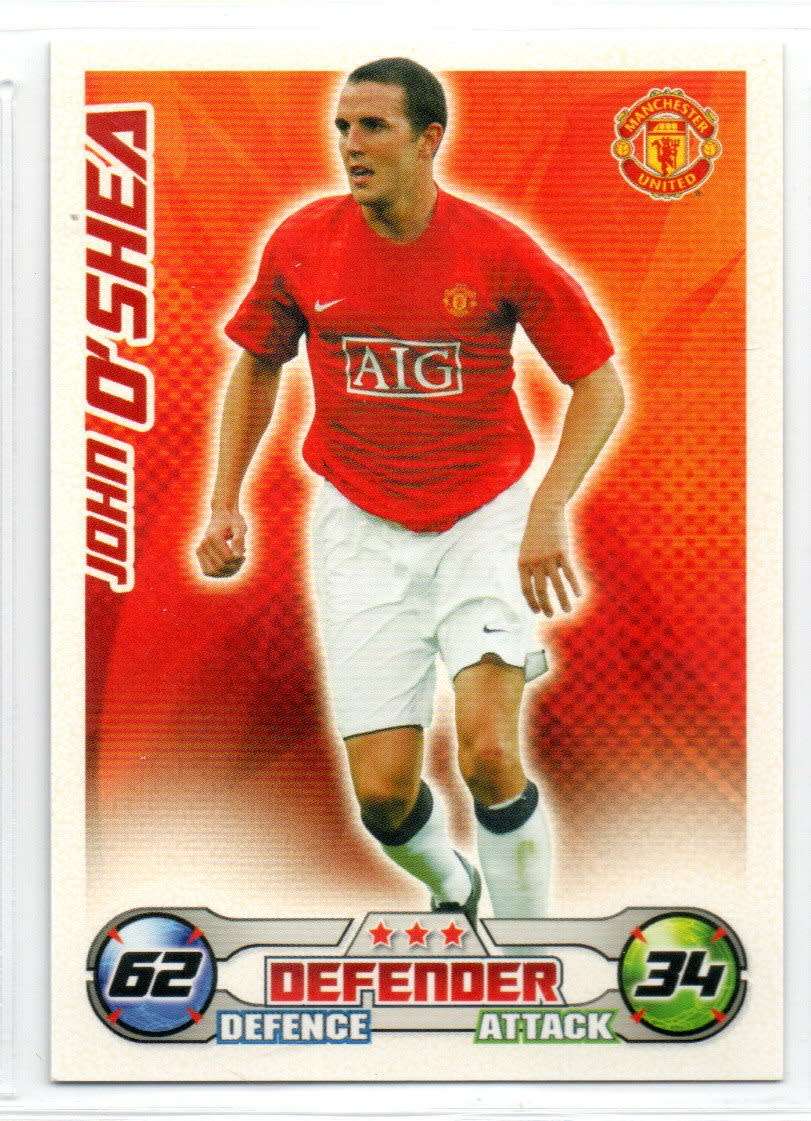 Topps Match Attax PL 2008/2009 - Manchester United - 17 Cards