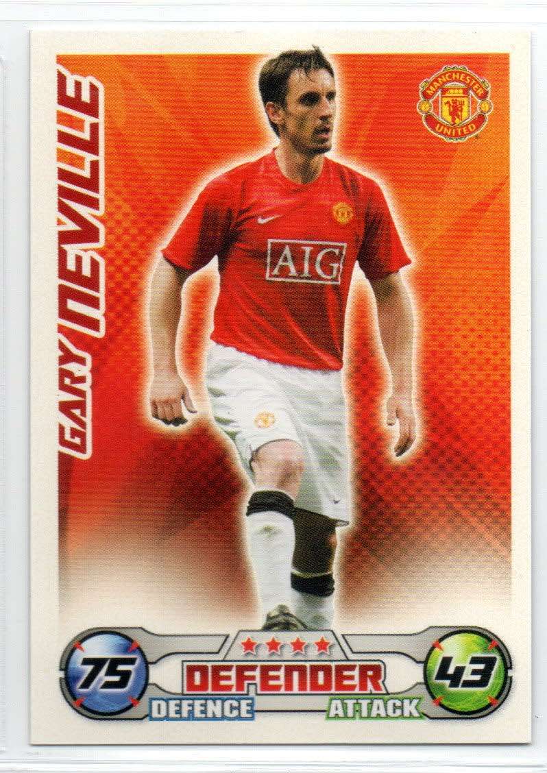 Topps Match Attax PL 2008/2009 - Manchester United - 17 Cards