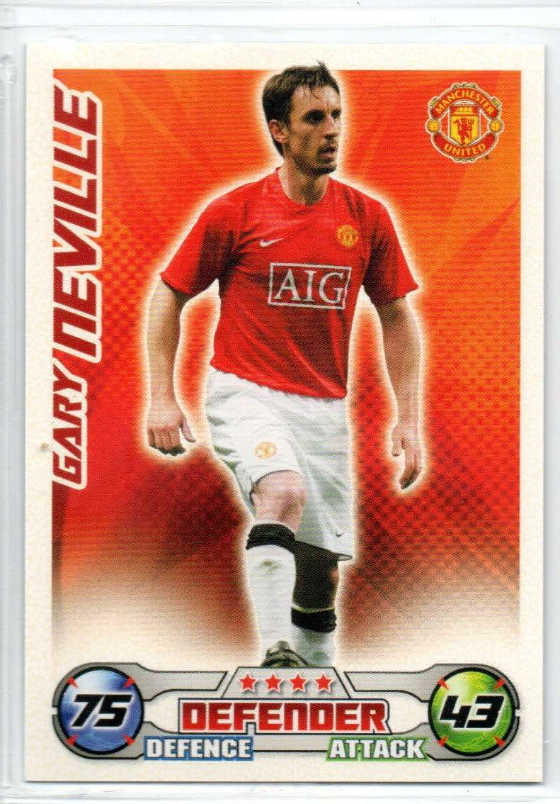 Topps Match Attax PL 2008/2009 - Manchester United - 17 Cards