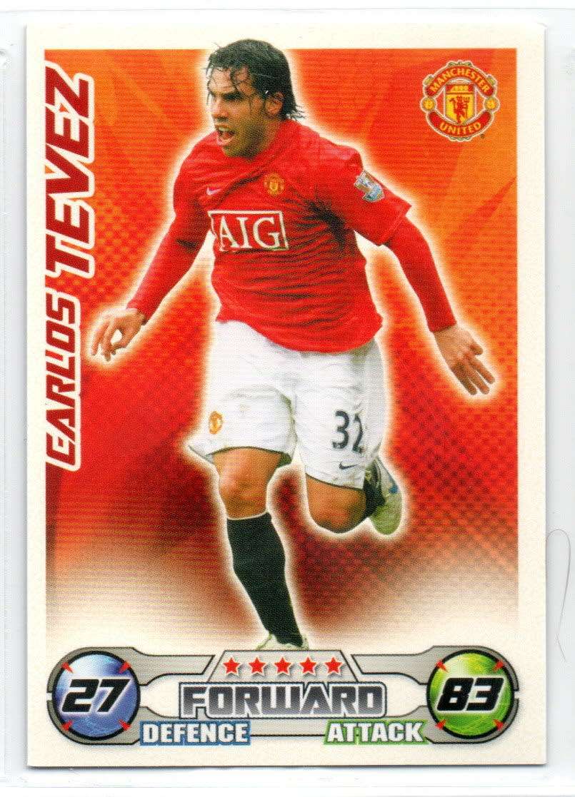 Topps Match Attax PL 2008/2009 - Manchester United - 17 Cards