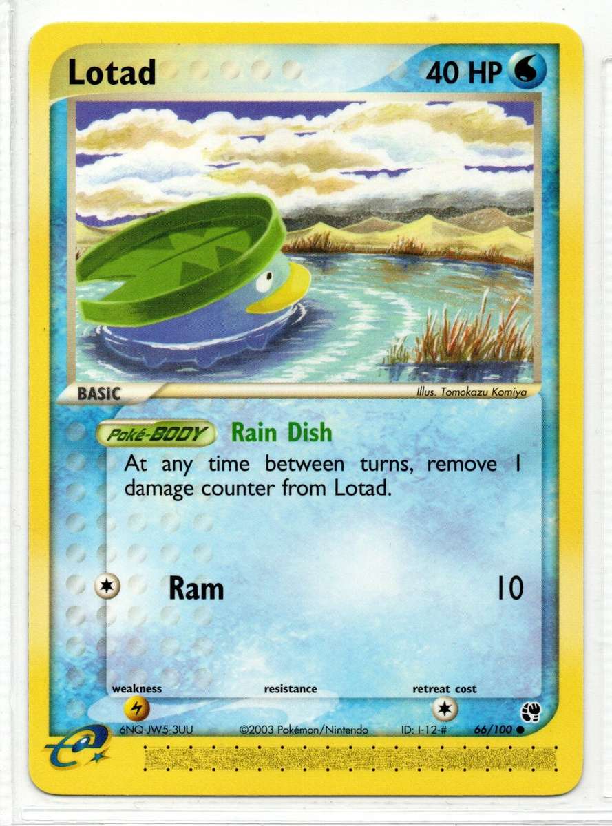 2003 Pokemon/Nintendo - Sandstorm  - Lotad 66/100 Common