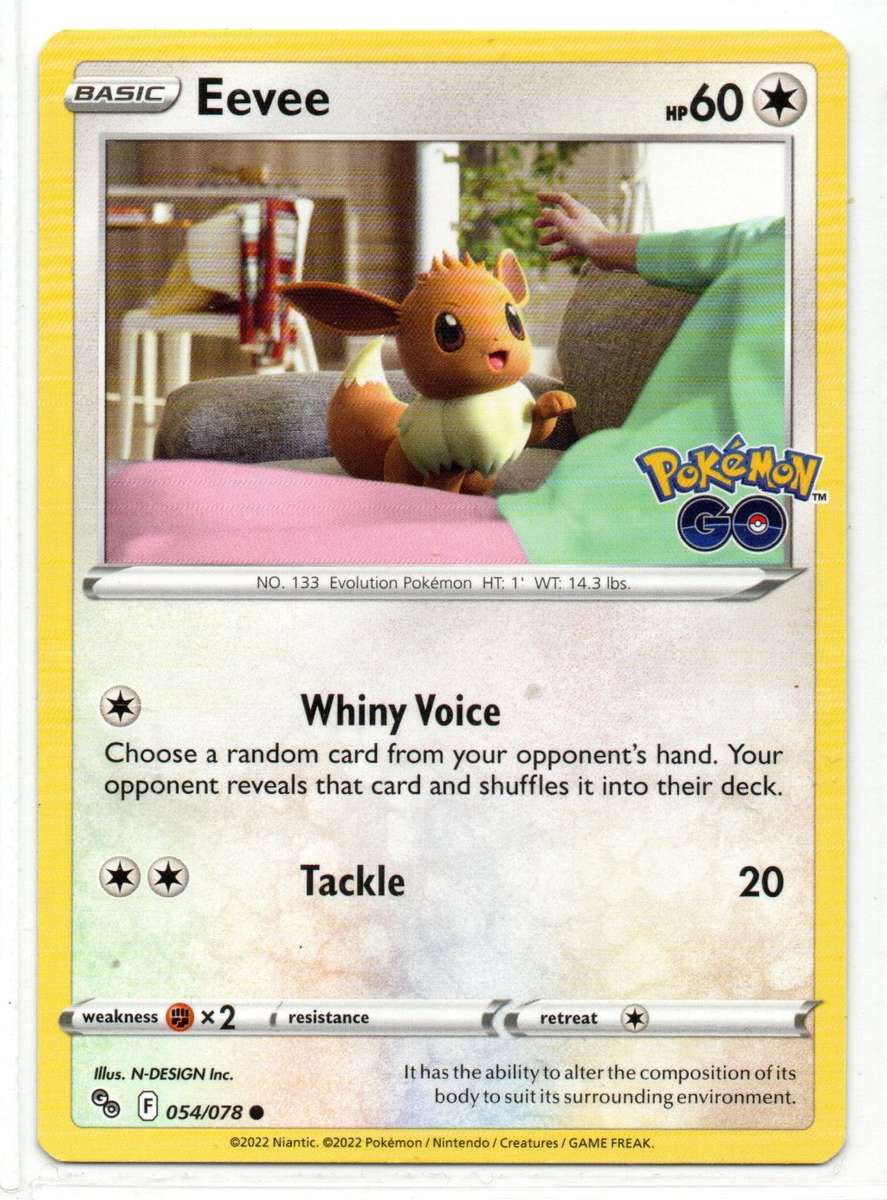 2022 Pokemon/Nintendo/Creature/GameFreak - Pokemon GO - Eevee 54/78 Common