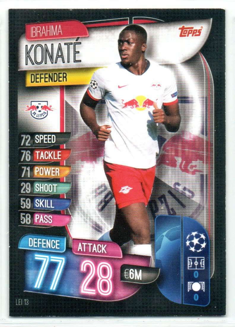 Topps Match Attax UEFA Champions League International 2019/20 - Lei 13 - Ibrahima Konate - RB Leipzi