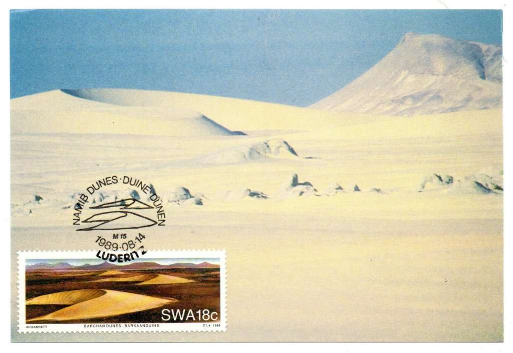 1989 South-West Africa Namib Dunes Postcard #86- 89 Set