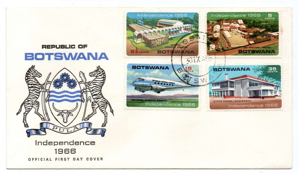 1966 Botswana Independence FDC