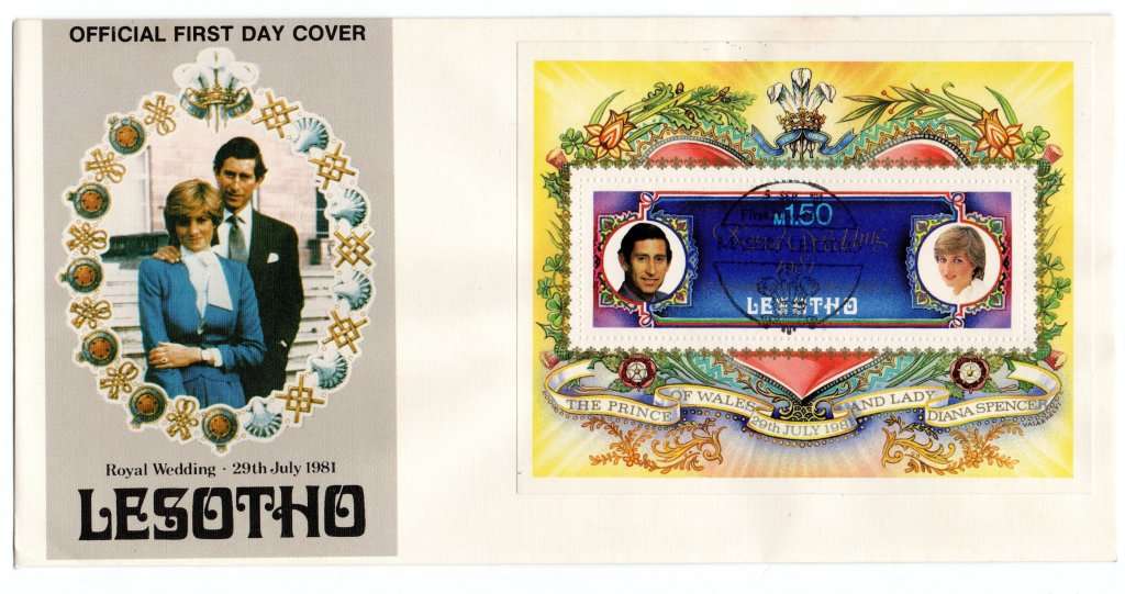 1981 Lesotho Royal Wedding FDC * Maxi