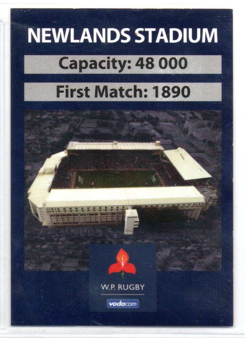 Big Ball Rugby Trading Cards 2009 Currie Cup WP - Newlands Stadium