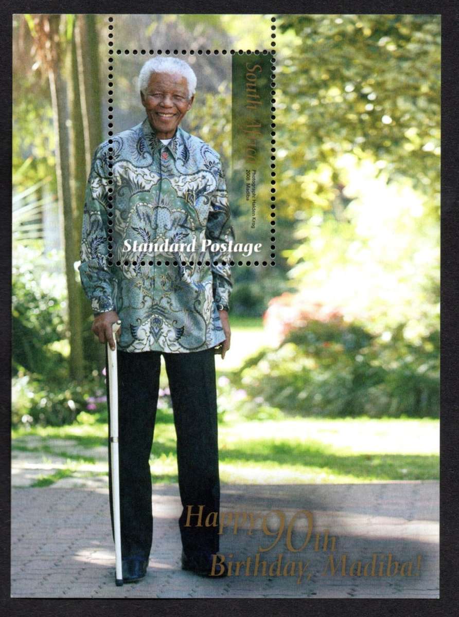 RSA 2008/07/14 Happy 90th Birthday Madiba Standard Postage Miniature Sheet