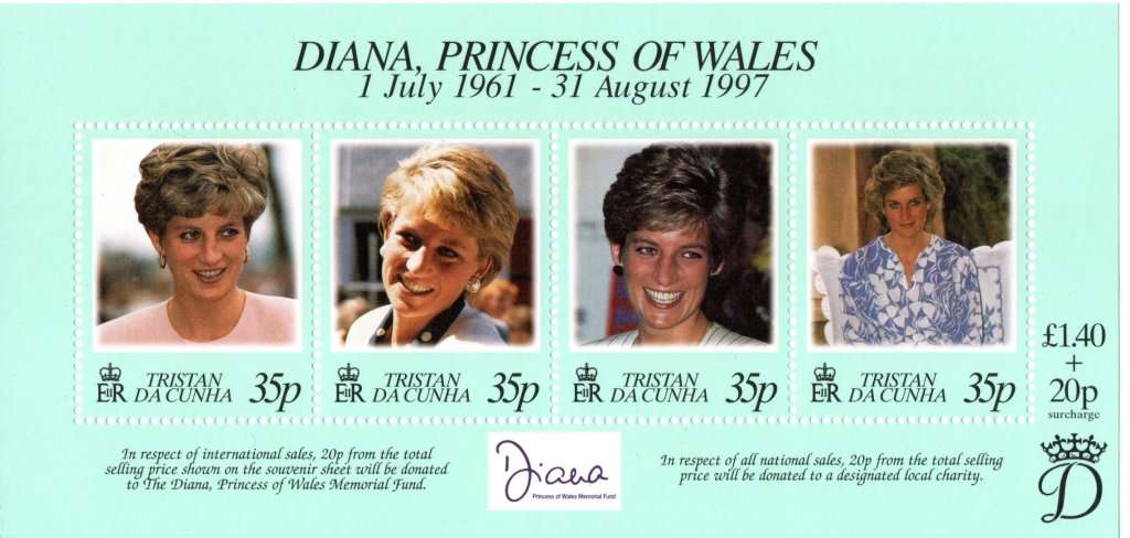 Tristan Da Cunha 1997 Diana, Princess of Wales