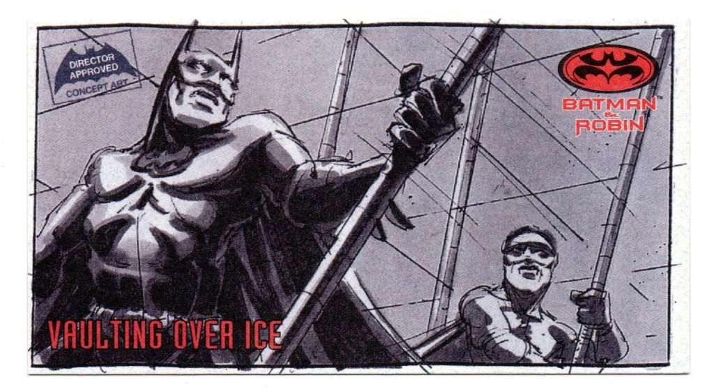 SkyBox Premium 1997 DC Batman & Robin - S1 Series 1 Vaulting over ice 1/6