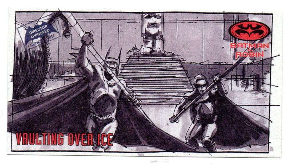 SkyBox Premium 1997 DC Batman & Robin - S1 Series 1 Vaulting over ice 2/6