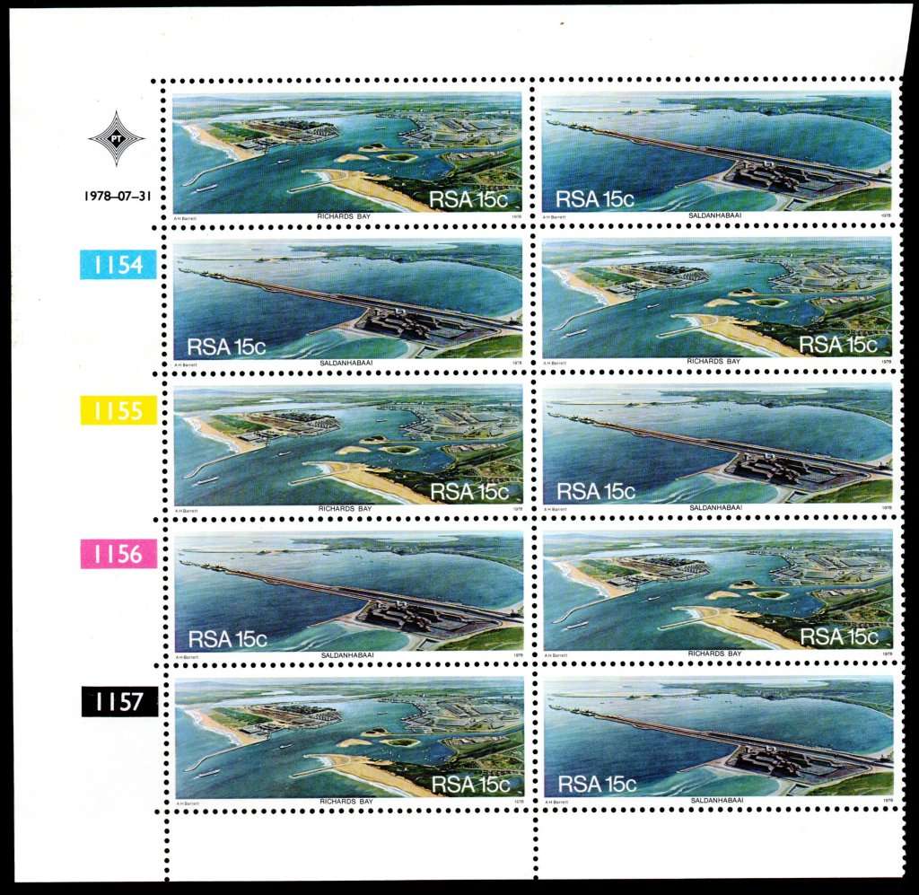 RSA 1978/07/31 Richards Bay, Saldanha Bay Control Blocks (10)