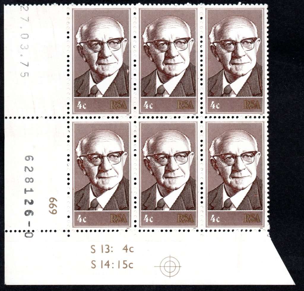 RSA 1975/03/27 Inauguration of State President Dr. Diederichs 4c Control Blocks