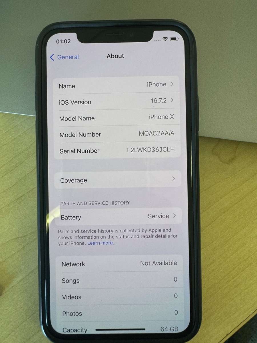 IPhone X 64Gb Space Grey - pre-loved