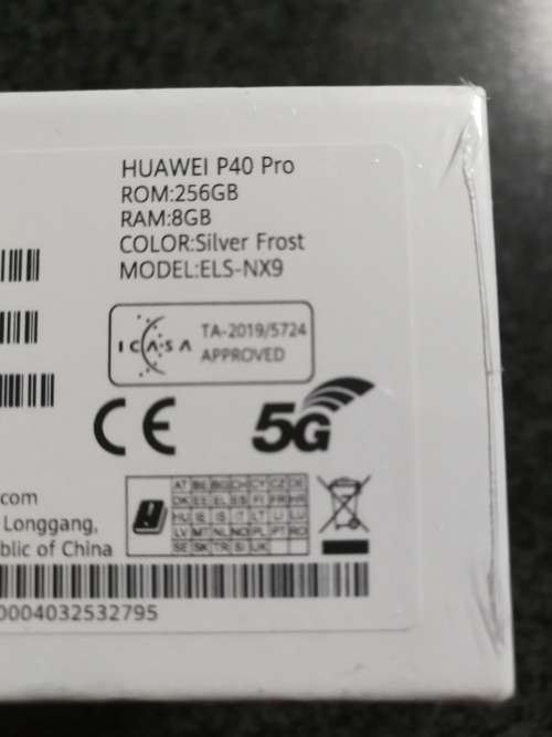 Huawei P40 Pro Smartphone - Silver Frost