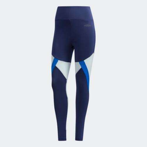 ADIDAS Women`s Colorblock 7/8 Tights FP9009- Size Medium