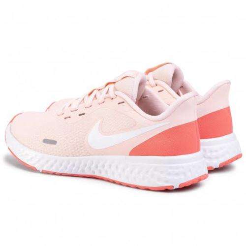 Nike Revolution 5 Women`s Running Shoe Washed Coral/Summit White-Magic Ember BQ3207-602 - Size 4