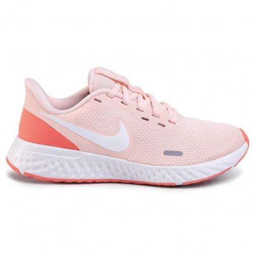 Nike Revolution 5 Women`s Running Shoe Washed Coral/Summit White-Magic Ember BQ3207-602 - Size 4
