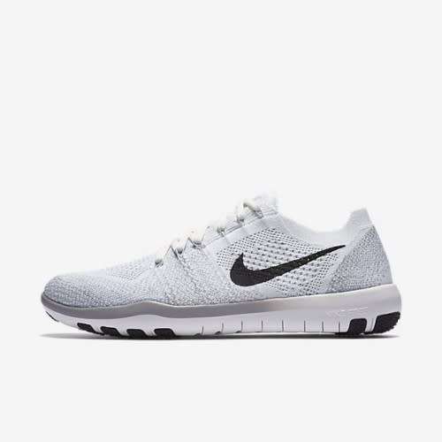 Nike Free Focus Flyknit 2 Women`s Running Shoes 880630-100 White/Wolf Grey/Black - Size 4.5