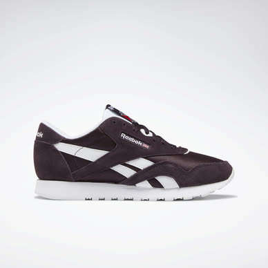 Women`s  Reebok Classic Nylon Shoes DV5809 Eggplant/White - Size 6