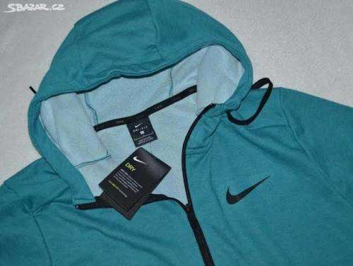 Nike Men`s Dri Fit Full Zip Training Hoodie Green CJ4317-379 - Size Large