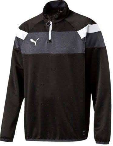 Men`s Puma Sweatshirt Spirit II 1/4 Zip Training Top Black 654657 - Size Large