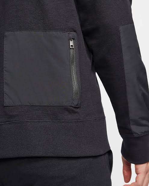 Men`s Nike Sportswear Full Zip Hoodie Black CI9584-011 - Size Large