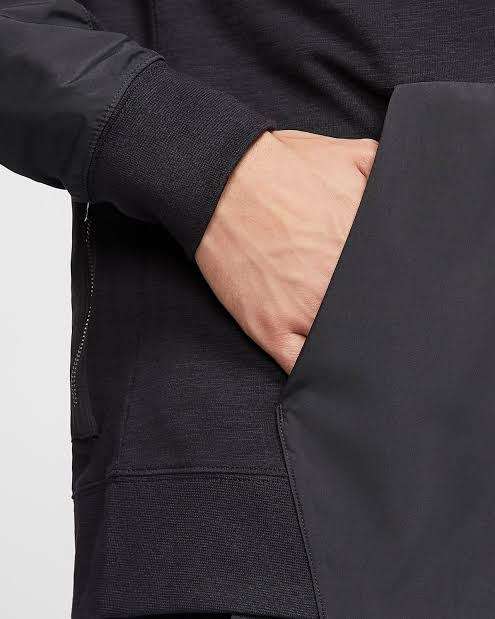 Men`s Nike Sportswear Full Zip Hoodie Black CI9584-011 - Size Large