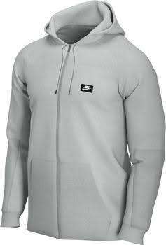 Men`s Nike Sportswear Full Zip Hoodie Grey CI9584-077 - Size Large
