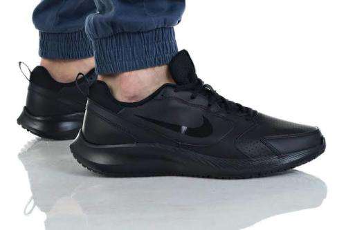 Men`s Nike Todos Authentic Leather Casual Shoes Black BQ3198-001 - Size 7