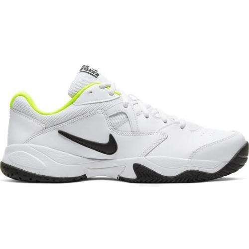 Men`s Nike Court Lite 2 White/Black-Volt/Lime AR8836-107 - Size 8