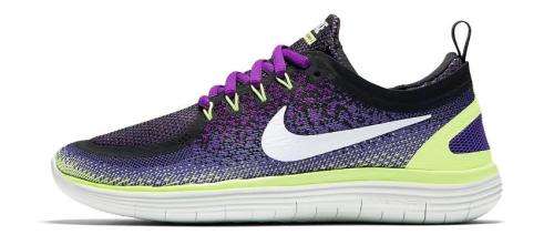 Women`s Nike Running Shoes Free RN Distance 2 Purple 863776-501 - Size 5.5