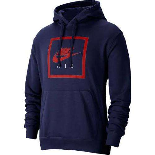 Men`s Nike Air Pullover Hoodie Blue CI1052-492 - Size Extra Large