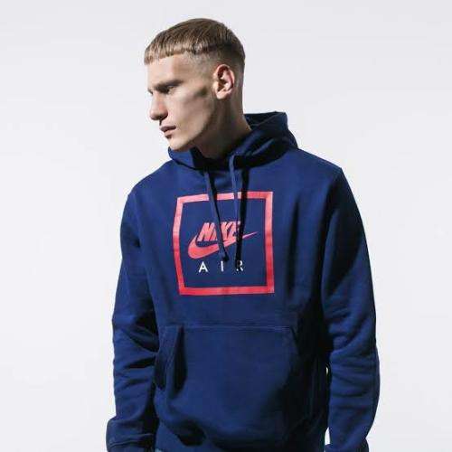 Men`s Nike Air Pullover Hoodie Blue CI1052-492 - Size Extra Large