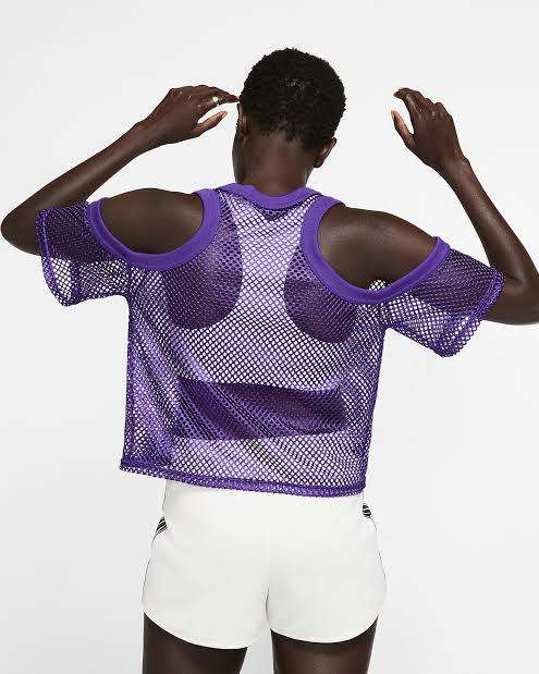 Women`s NikeLab Mesh Collection Purple (LOOSE FIT) AV8289-547 - Size Medium