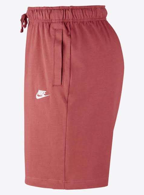 Men`s Nike Sportswear Club Sweat Shorts Rust BV2772-661 - Size Large