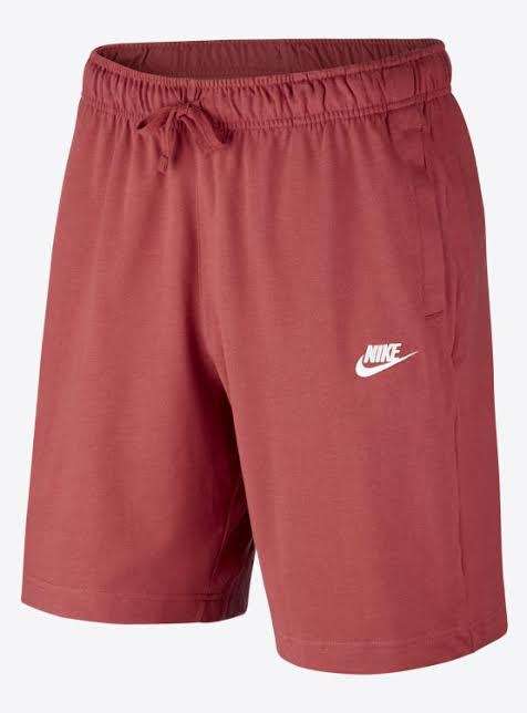Men`s Nike Sportswear Club Sweat Shorts Rust BV2772-661 - Size Large