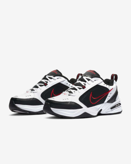 Men`s Nike Air Monarch IV Training Shoe White/Black 415445-101 - Size 8