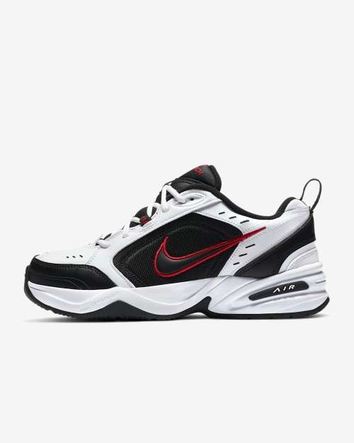 Men`s Nike Air Monarch IV Training Shoe White/Black 415445-101 - Size 8