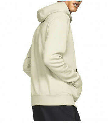 Men`s Nike Hoodie Hoody Off White Beige Logo BV2973-072 - Size Medium