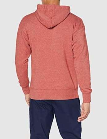 Nike Men`s Heritage Logo Pullover Hoodie Firewood Orange (LOOSE FIT) CN8752 895 - Size Small