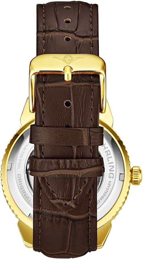 Stuhrling Original Special Reserve Automatic 40mm Skeleton Gold Tone Watch