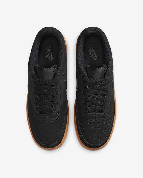 Men`s Nike Court Vision Low Classic Casual Old School Basketball Shoe Black CD5463-008 - Size 9